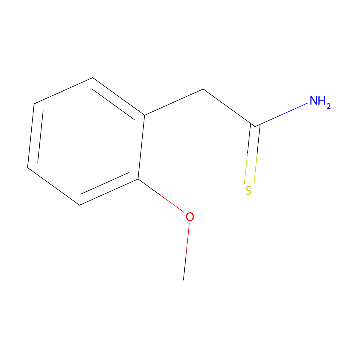 2-(2-Methoxyphenyl)thioacetamide molecular structure, CAS 1053656-06-6