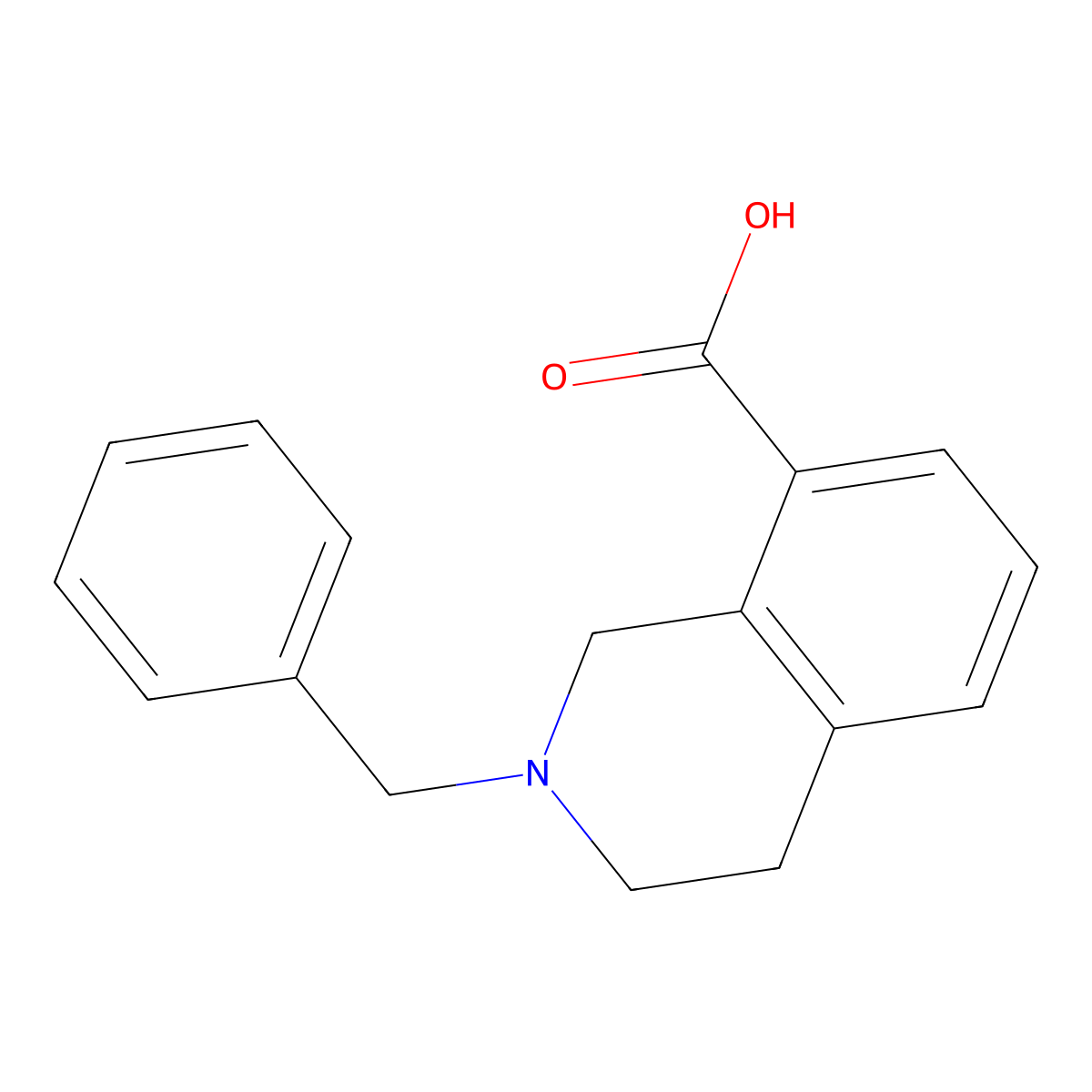 2-Benzyl-1,2,3,4-tetrahydroisoquinoline-8-carboxylic acid molecular structure, CAS 1053656-29-3