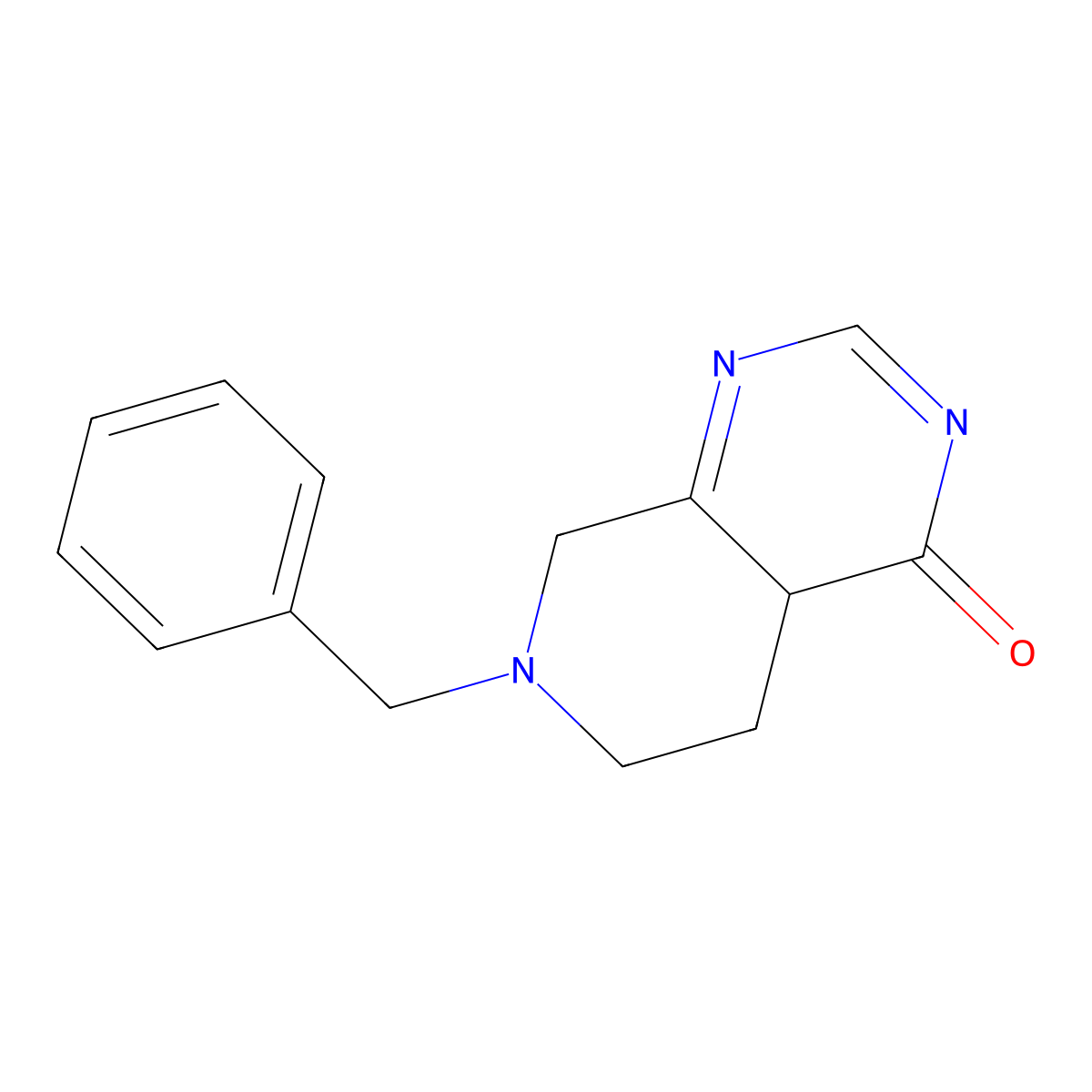 7-benzyl-5,6,7,8-tetrahydropyrido[3,4-d]pyrimidin-4(4aH)-one molecular structure, CAS 1053656-41-9