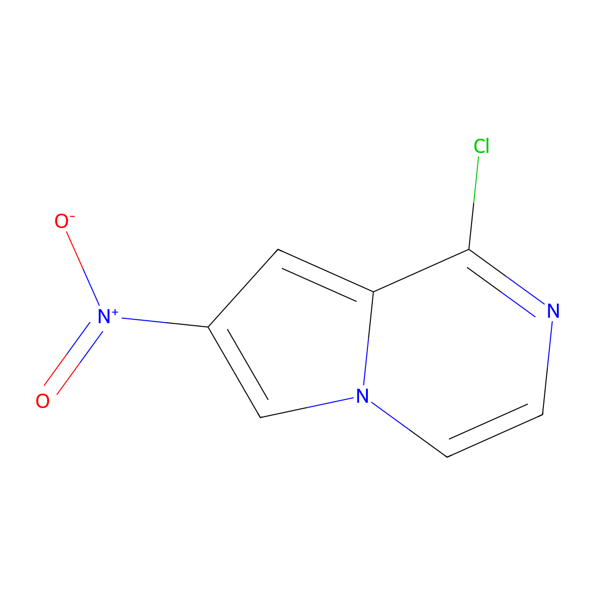1-Chloro-7-nitropyrrolo[1,2-a]pyrazine molecular structure, CAS 1053656-45-3
