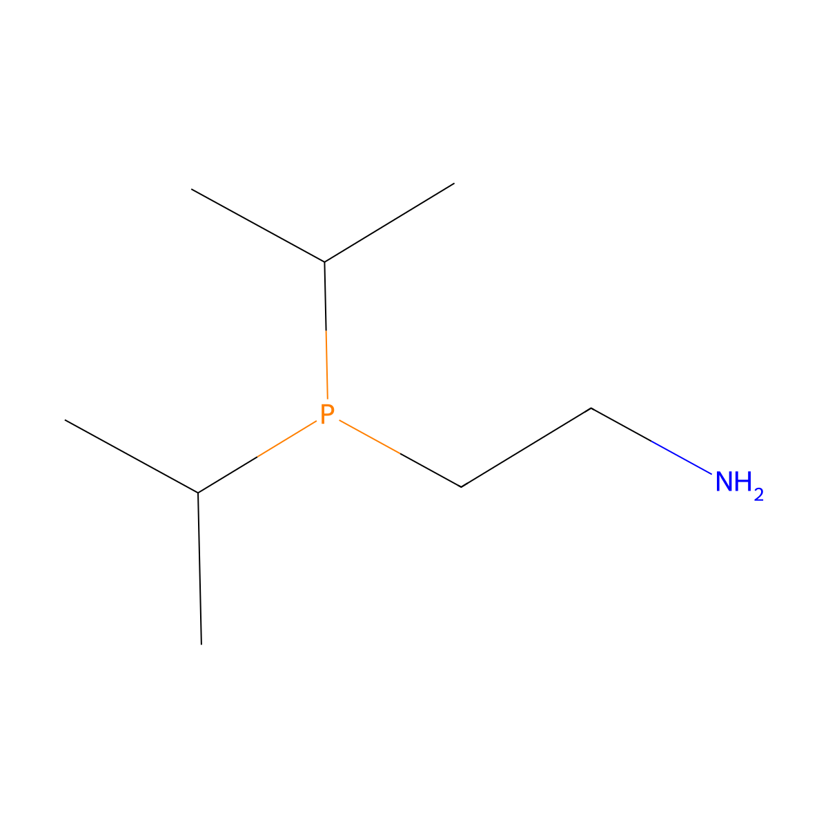 2-(Diisopropylphosphino)ethylamine molecular structure, CAS 1053657-14-9