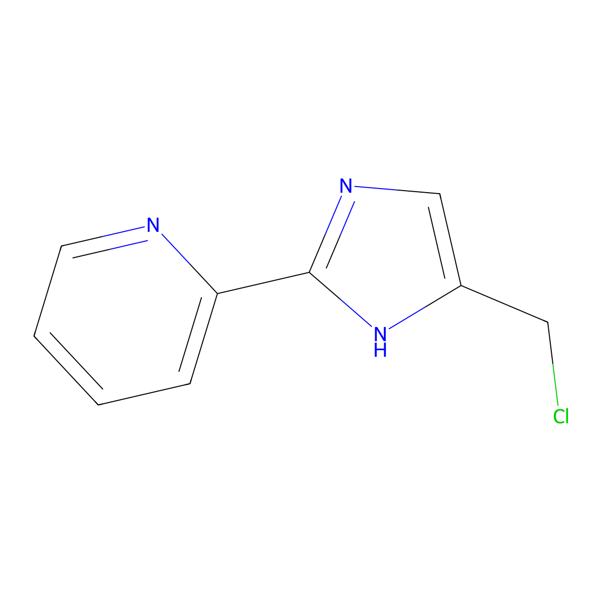 2-(5-Chloromethyl-1H-imidazol-2-YL)pyridine molecular structure, CAS 1053657-25-2