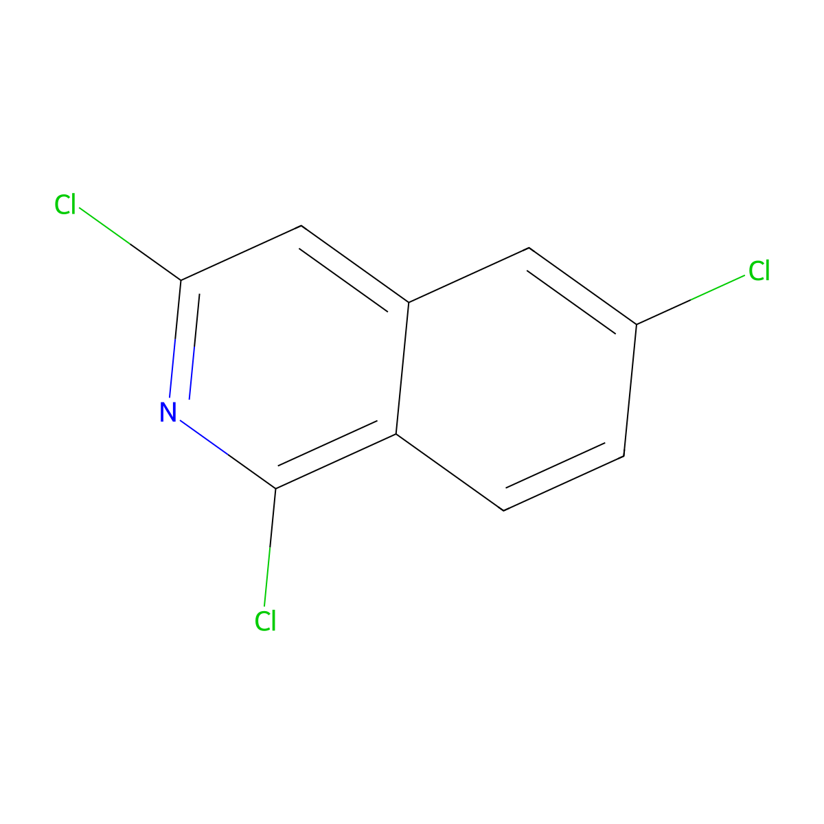 1,3,6-Trichloroisoquinoline molecular structure, CAS 1053658-49-3