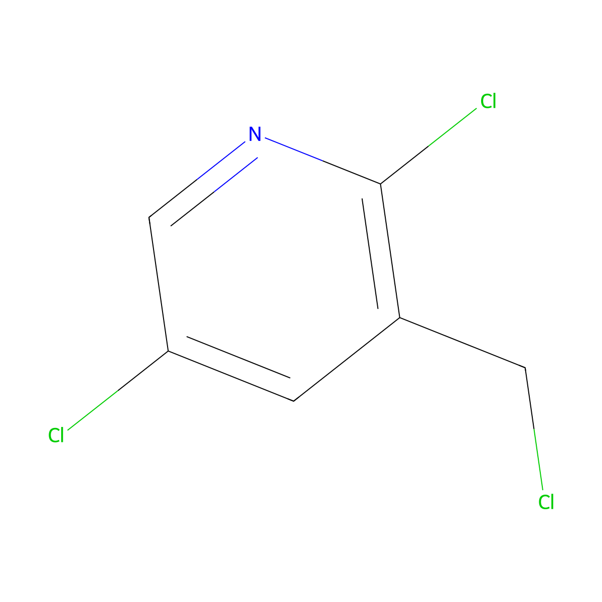 2,5-Dichloro-3-(chloromethyl)pyridine molecular structure, CAS 1053659-41-8
