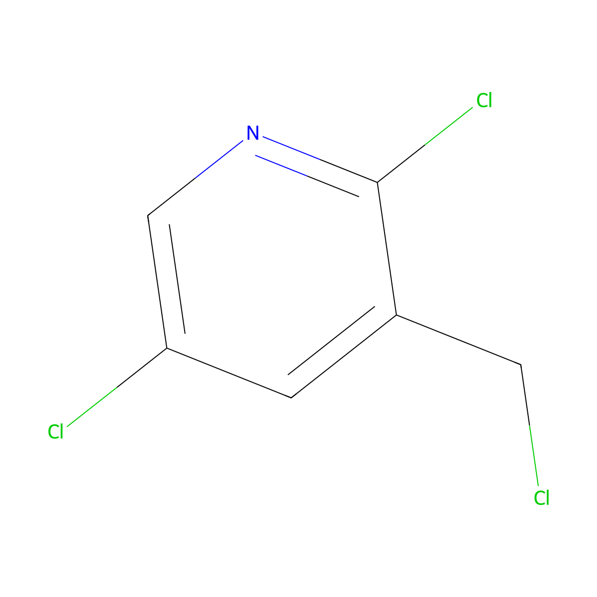 2,5-Dichloro-3-(chloromethyl)pyridine molecular structure, CAS 1053659-41-8