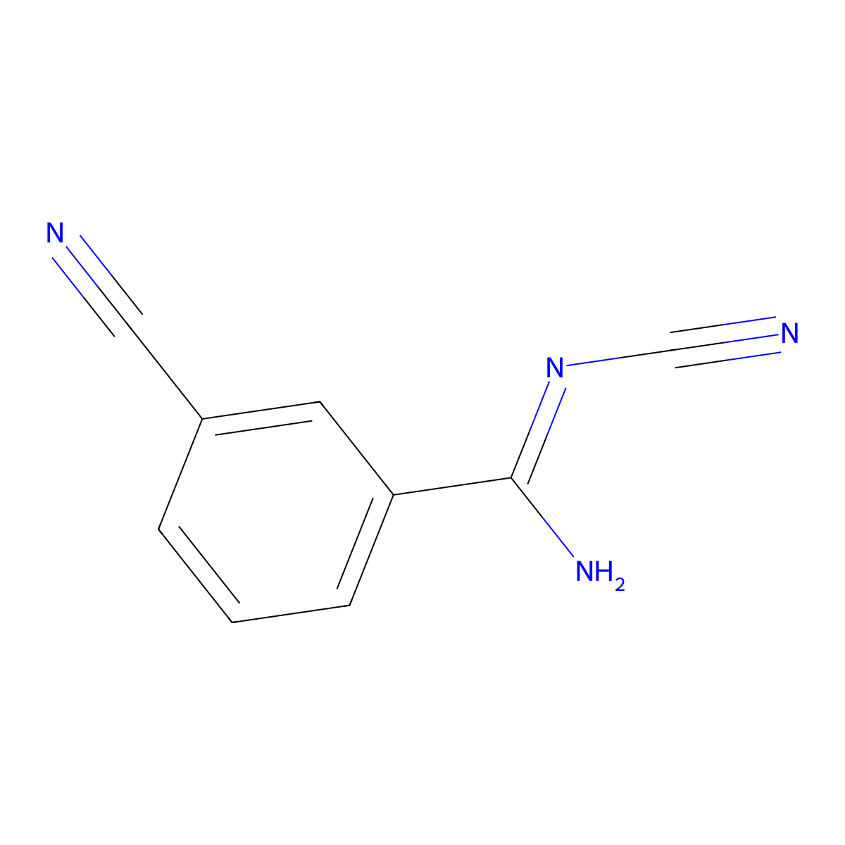 3-Cyano(N-cyanobenzamidine) molecular structure, CAS 1053659-47-4