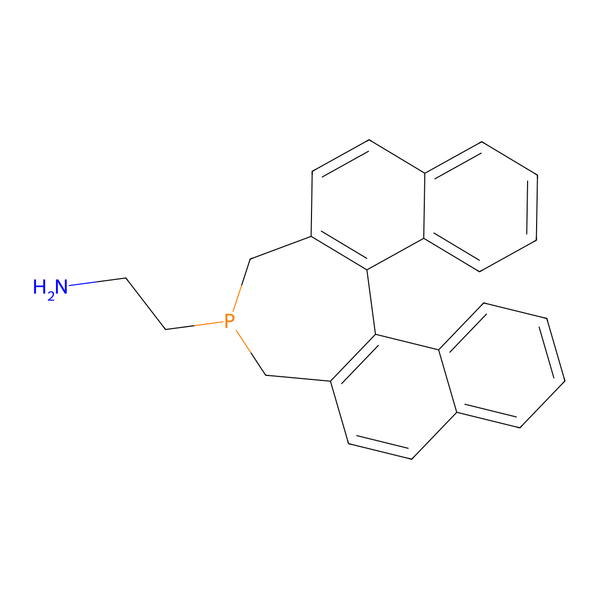 2-[(11bS)-3,5-Dihydro-4H-dinaphtho[2,1-c:1',2'-e]phosphepin-4-yl]ethyl]amine molecular structure, CAS 1053659-64-5