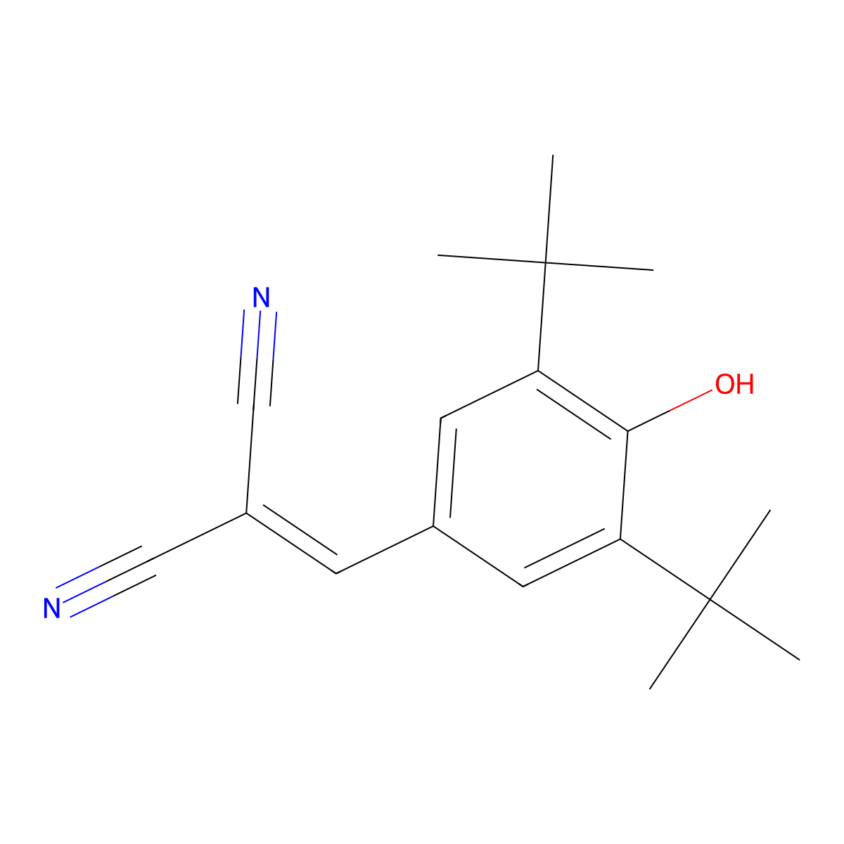 Tyrphostin 9 molecular structure, CAS 10537-47-0