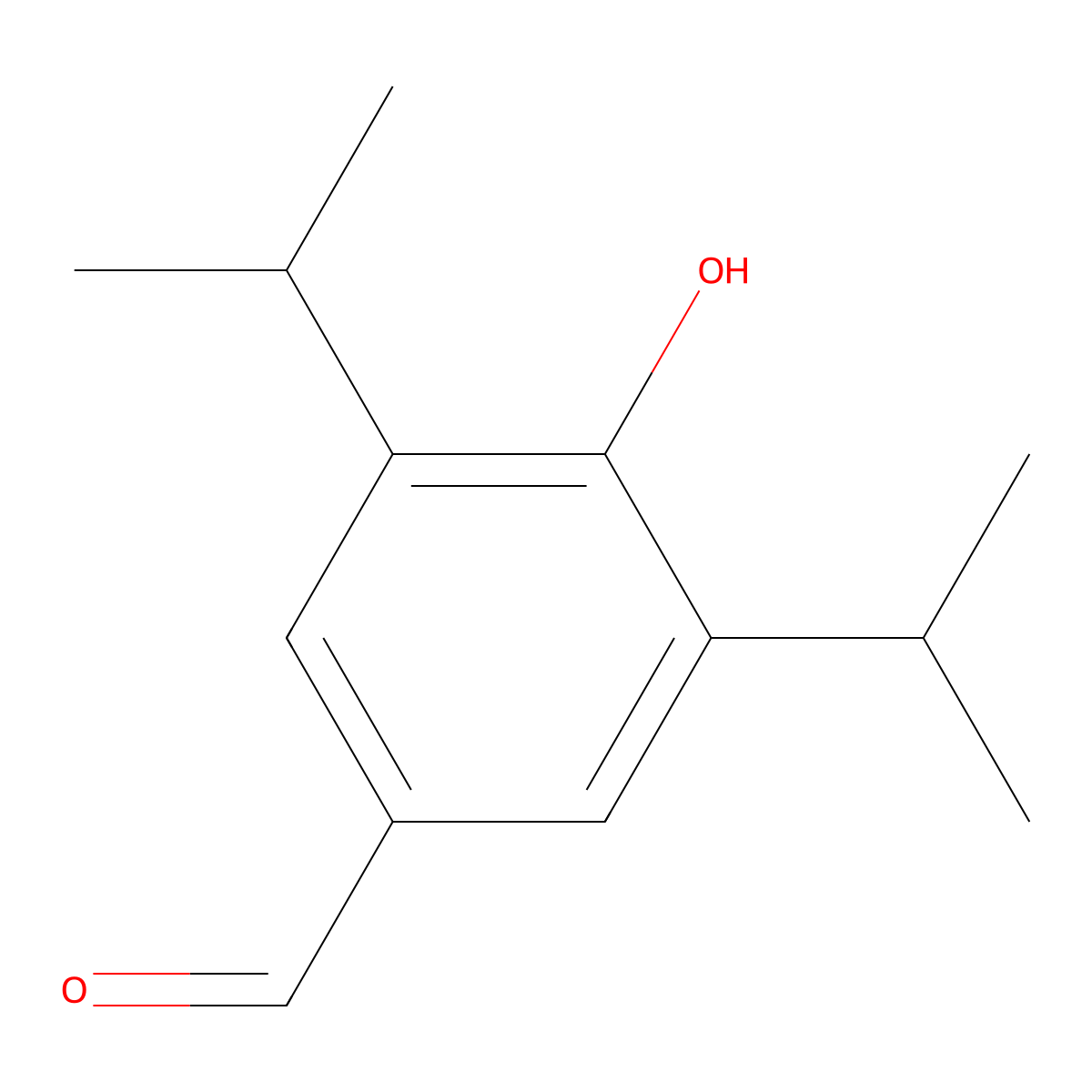4-Hydroxy-3,5-bis(isopropyl)benzaldehyde molecular structure, CAS 10537-86-7