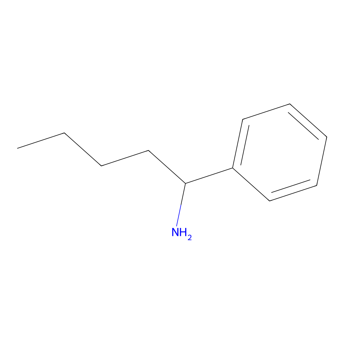 (1R)-1-Phenylpentan-1-amine molecular structure, CAS 105370-59-0