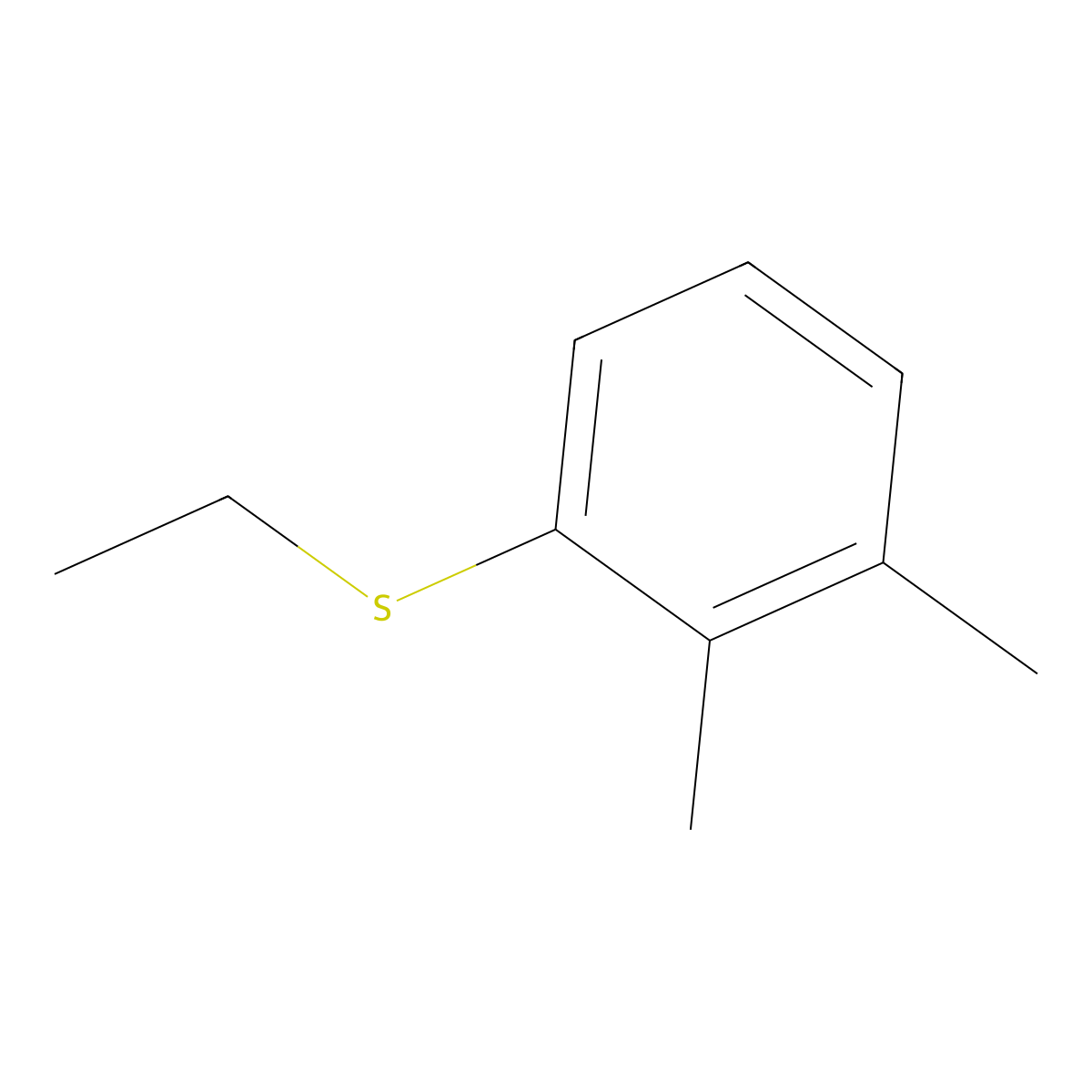 2,3-Dimethylphenyl ethyl sulfide molecular structure, CAS 105371-72-0
