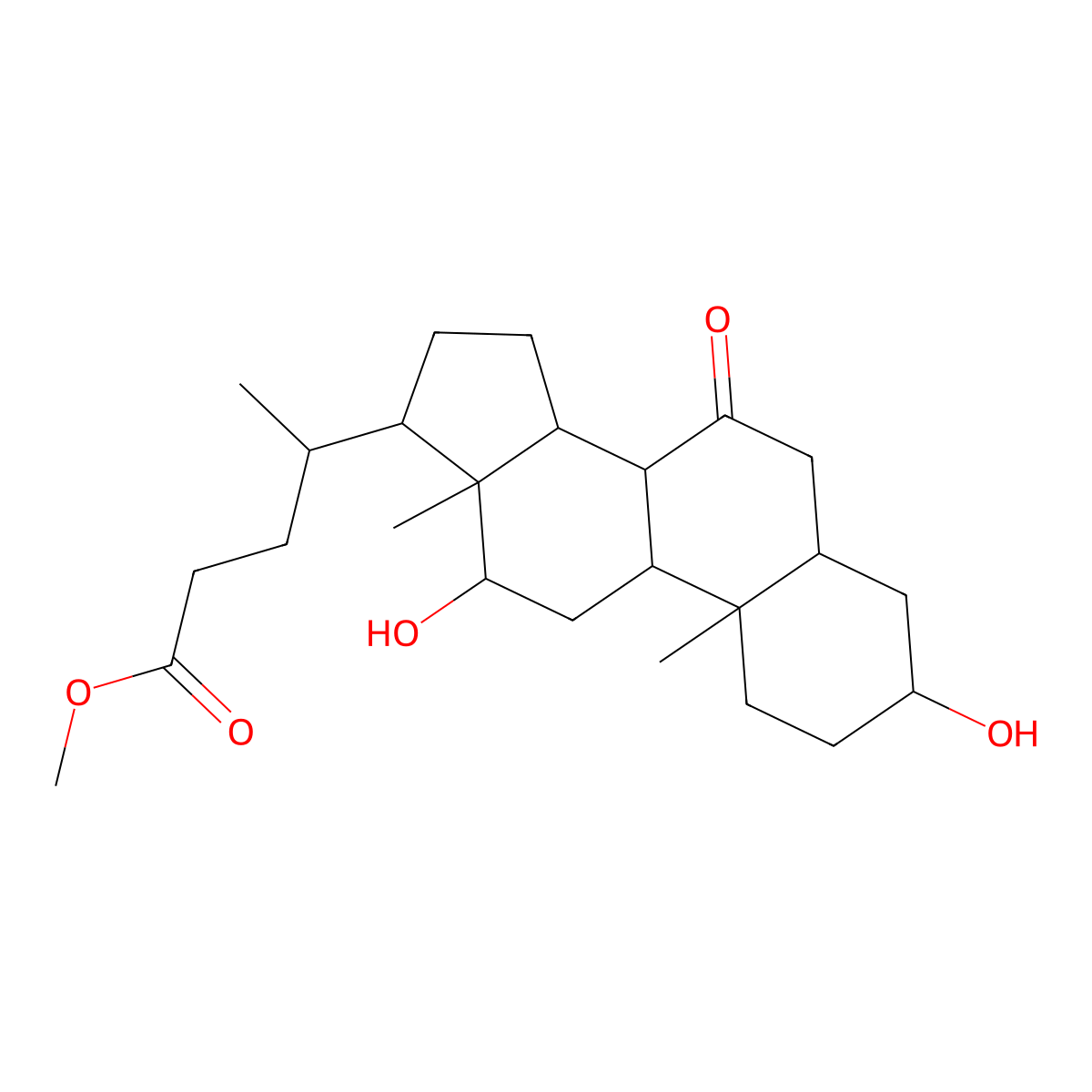 Methyl 7-ketocholate molecular structure, CAS 10538-65-5