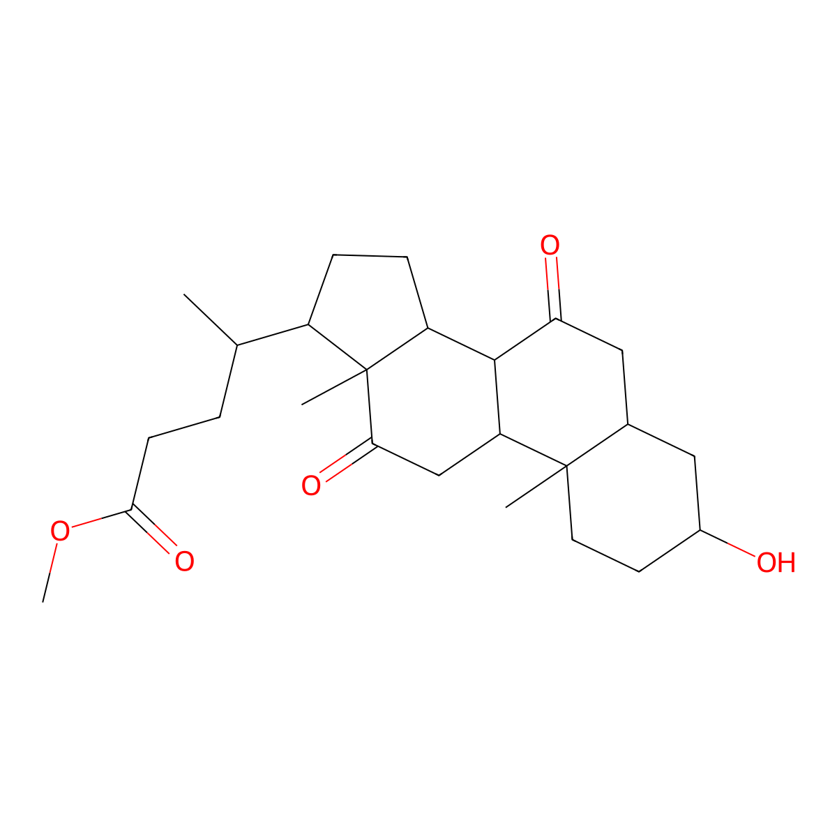 7,12 Diketolithocholic acid methyl ester molecular structure, CAS 10538-66-6