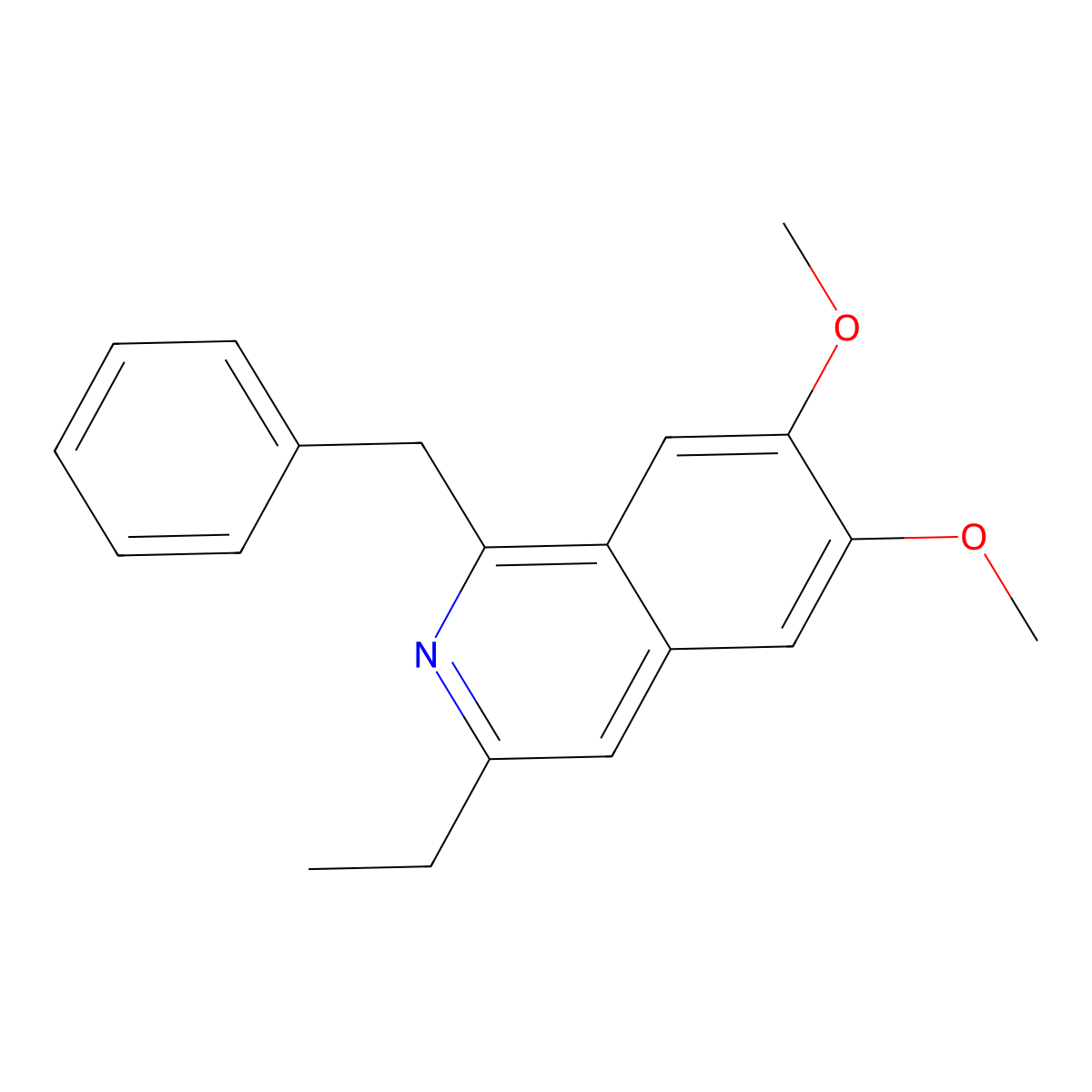 Moxaverine molecular structure, CAS 10539-19-2