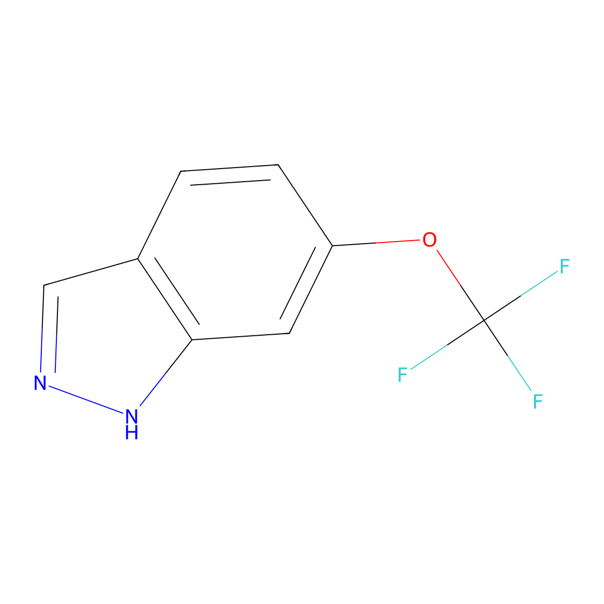 6-(Trifluoromethoxy)-1H-indazole molecular structure, CAS 105391-43-3