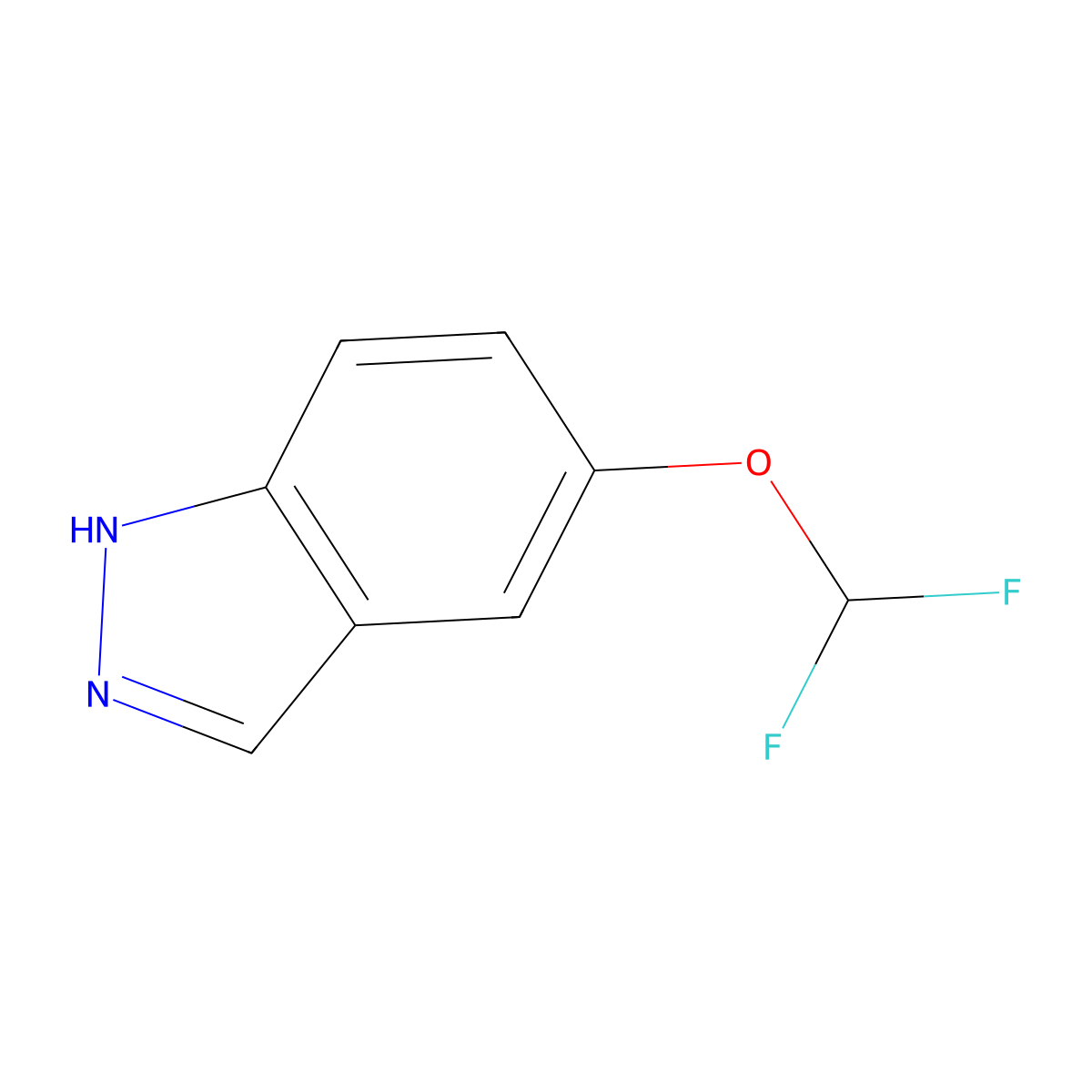 5-(Difluoromethoxy)-1H-indazole molecular structure, CAS 105391-65-9