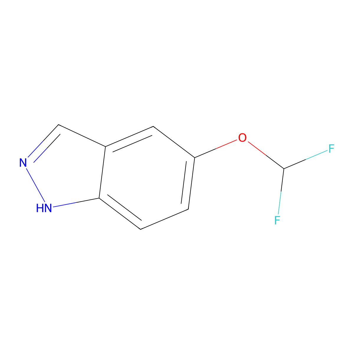 5-(Difluoromethoxy)-1H-indazole molecular structure, CAS 105391-65-9
