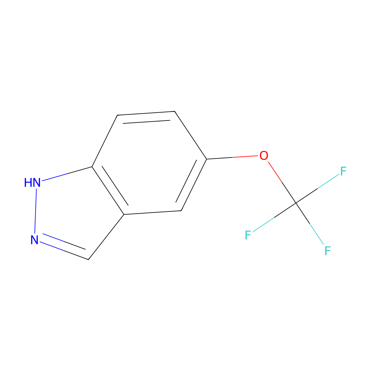 5-(Trifluoromethoxy)-1H-indazole molecular structure, CAS 105391-76-2