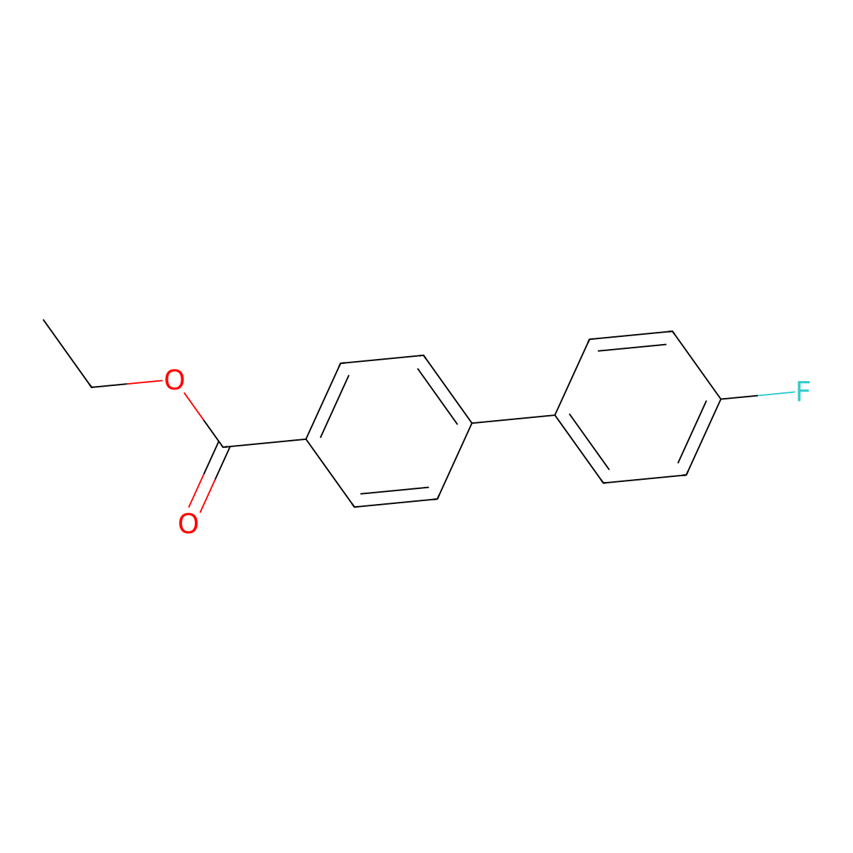Ethyl 4-(4-fluorophenyl)benzoate molecular structure, CAS 10540-36-0