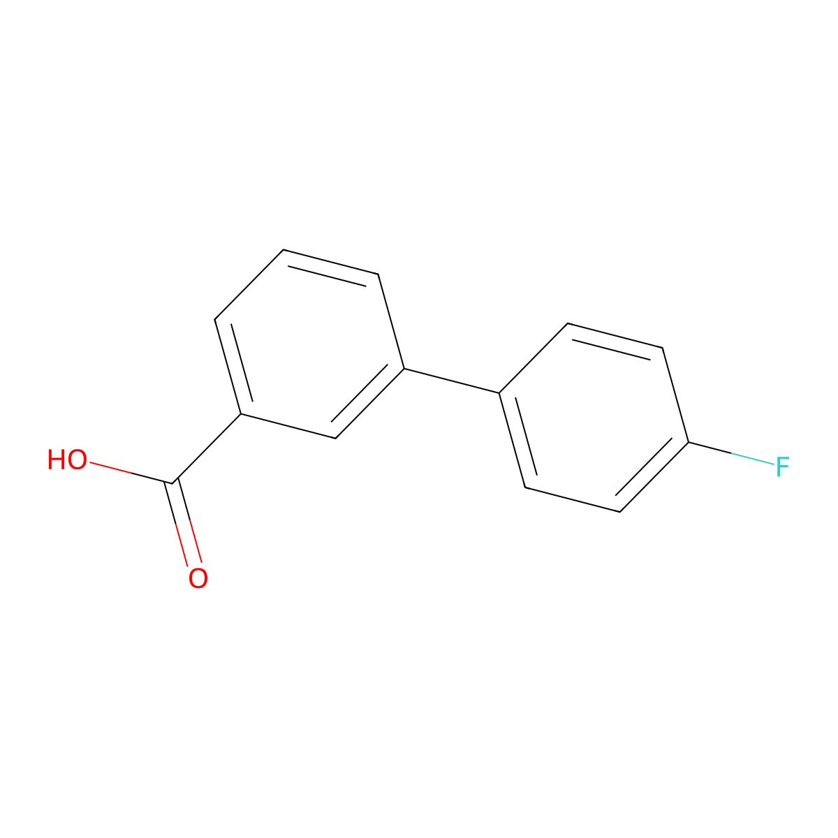 3-(4-Fluorophenyl)benzoic acid molecular structure, CAS 10540-39-3