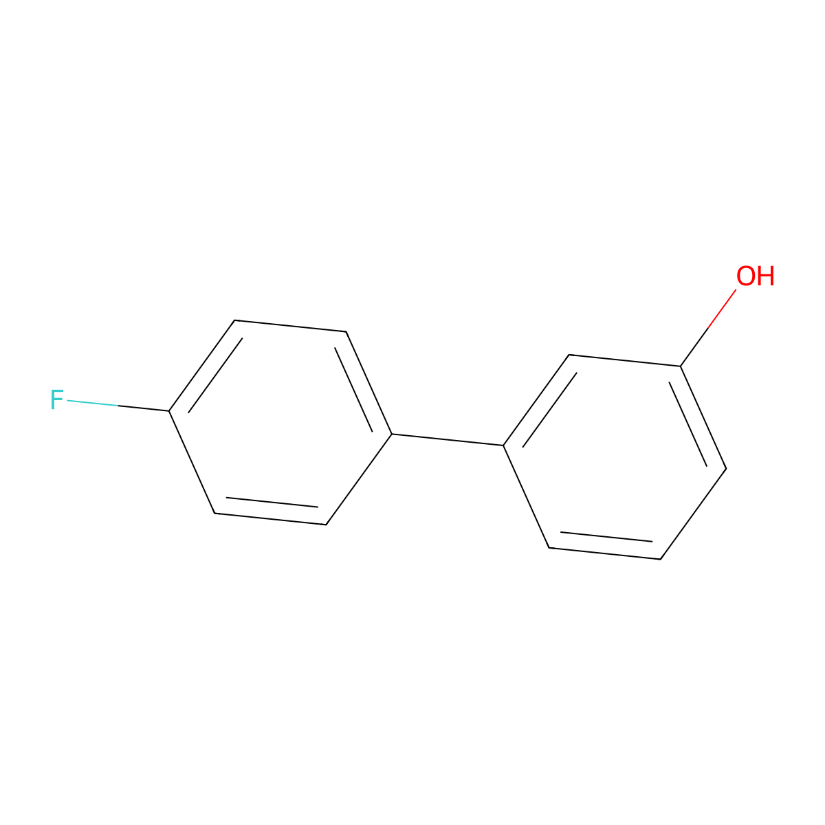 3-(4-Fluorophenyl)phenol molecular structure, CAS 10540-41-7