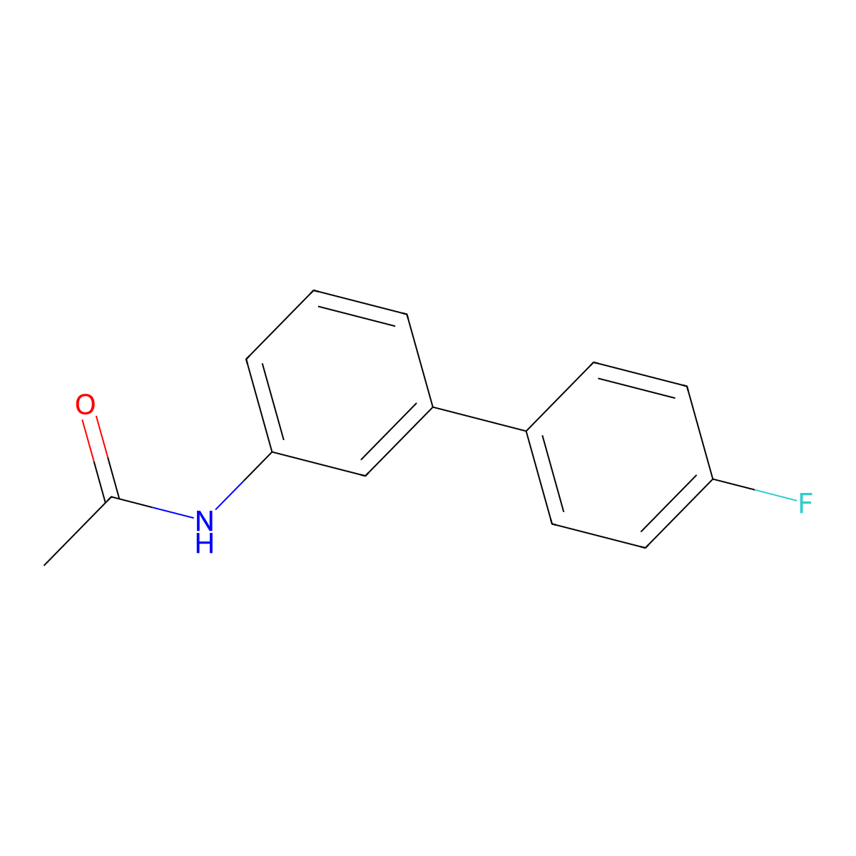 N-(4'-Fluoro[1,1'-biphenyl]-3-yl)acetamide molecular structure, CAS 10540-42-8