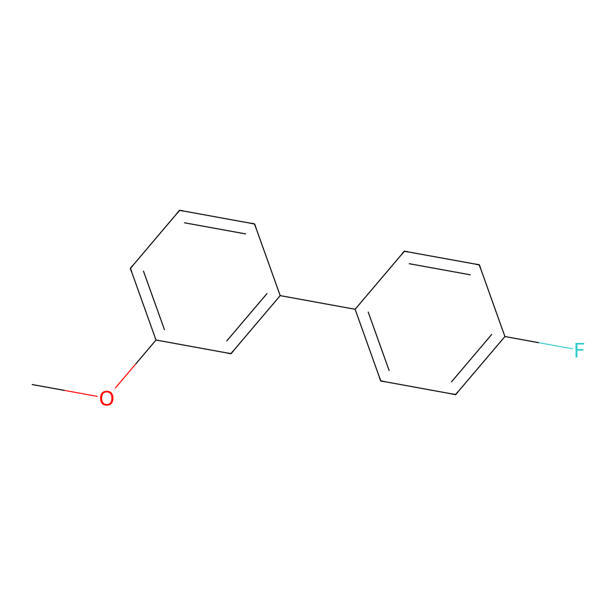 1-Fluoro-4-(3-methoxyphenyl)benzene molecular structure, CAS 10540-43-9