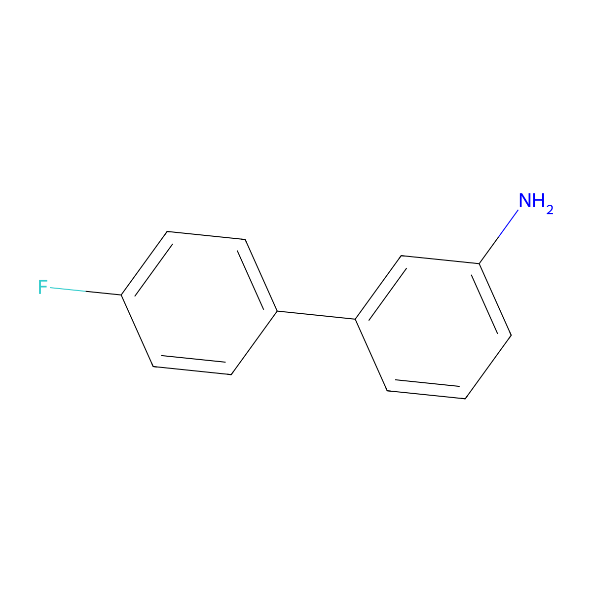 4'-Fluoro(1,1'-biphenyl)-3-amine molecular structure, CAS 10540-45-1