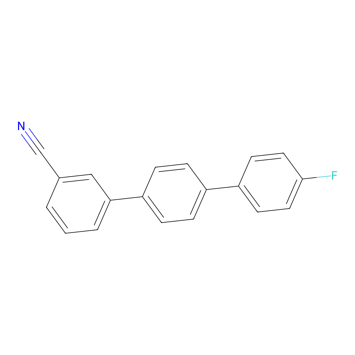 [p-Terphenyl]-3-carbonitrile, 4a(2)a(2)-fluoro- molecular structure, CAS 10540-46-2