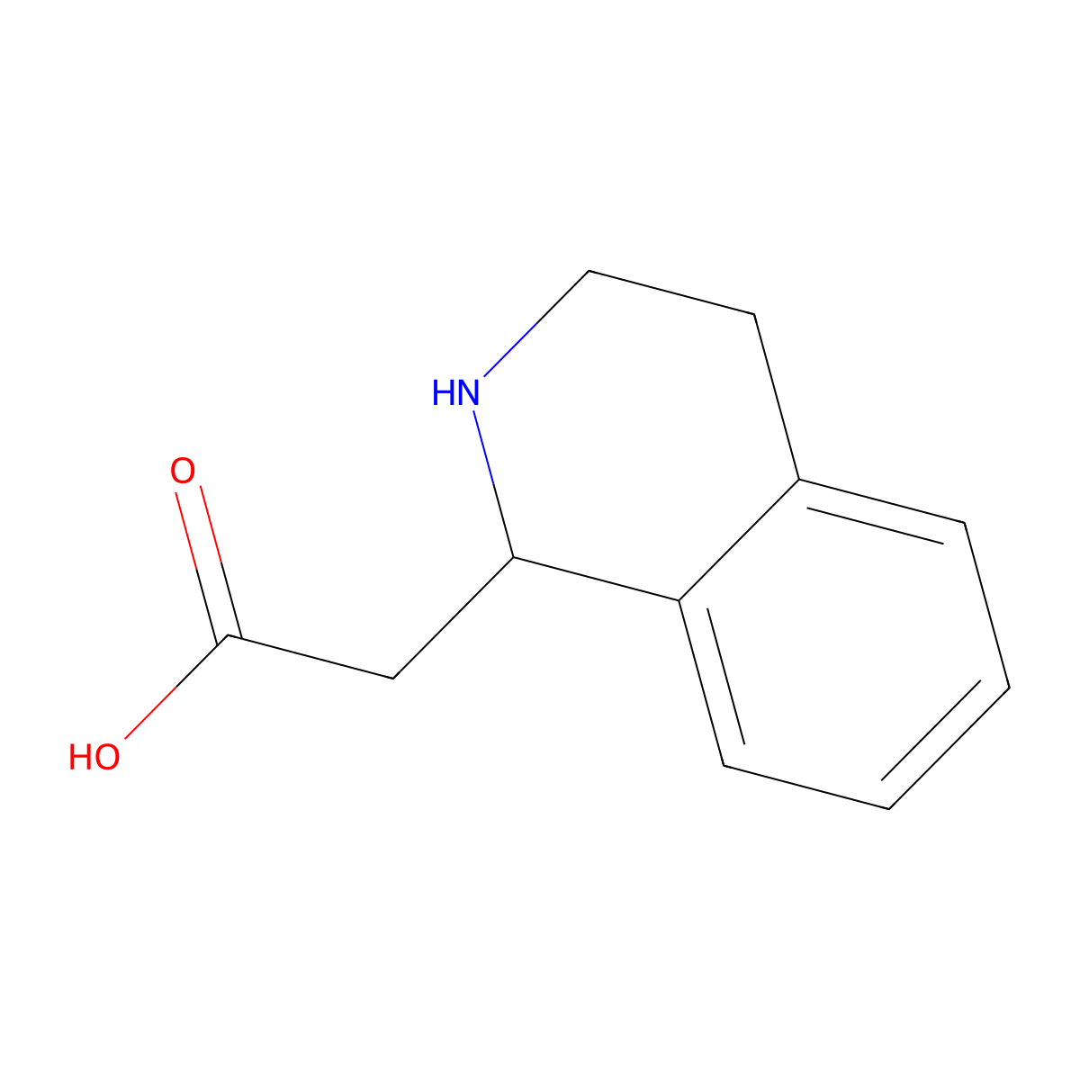 (1,2,3,4-Tetrahydroisoquinolin-1-yl)acetic acid molecular structure, CAS 105400-81-5