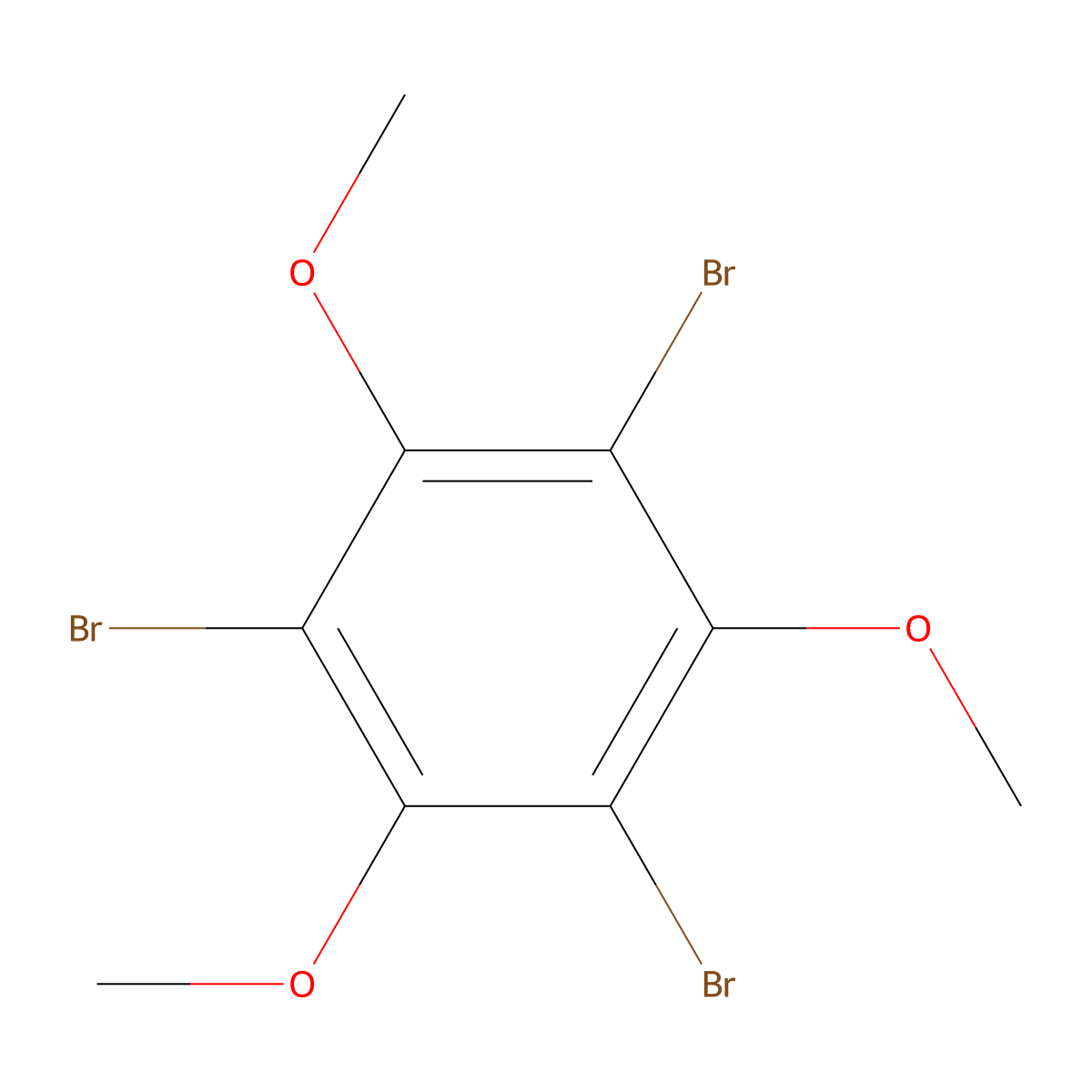 1,3,5-Tribromo-2,4,6-trimethoxybenzene molecular structure, CAS 105404-90-8