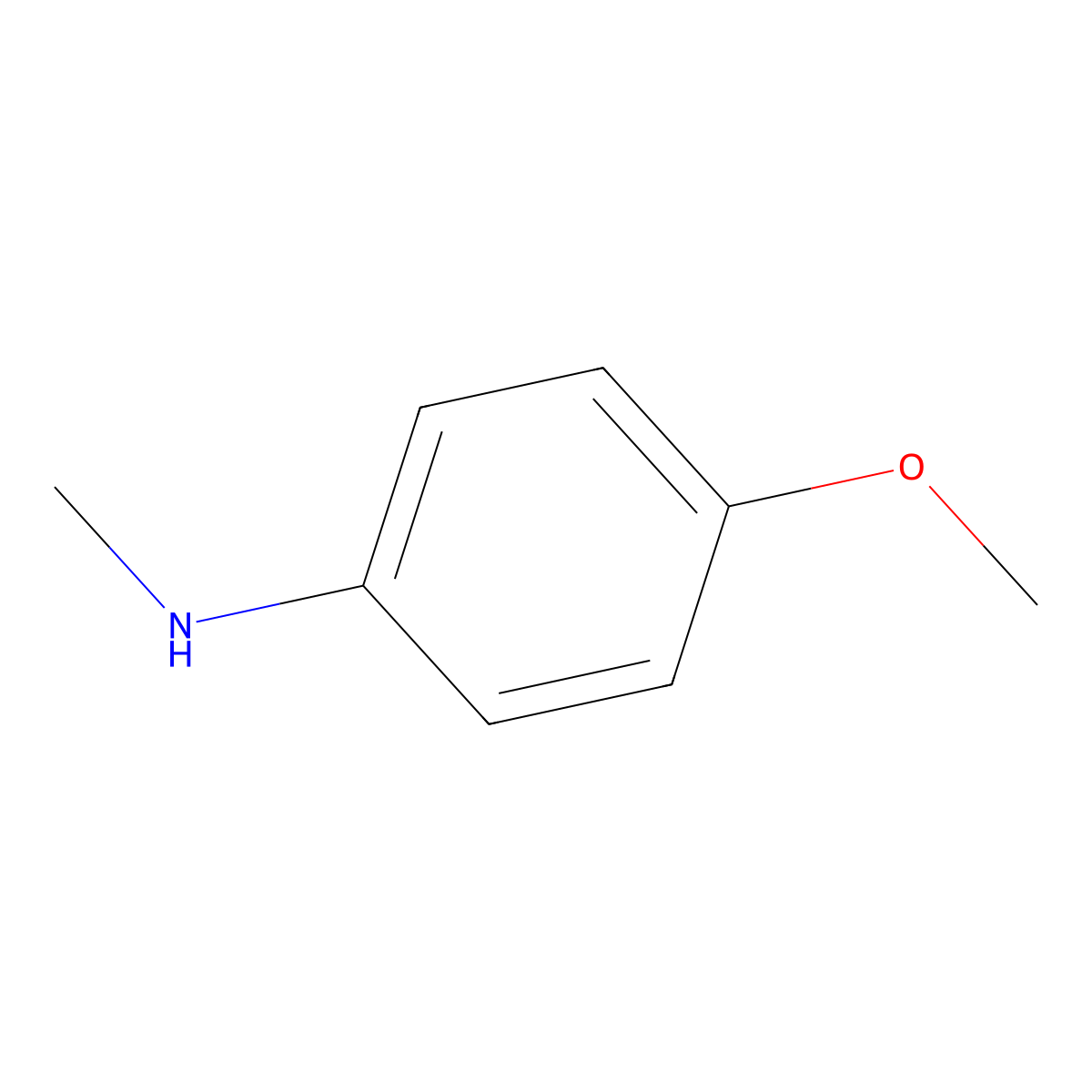 N-Methyl-4-anisidine molecular structure, CAS 10541-33-0