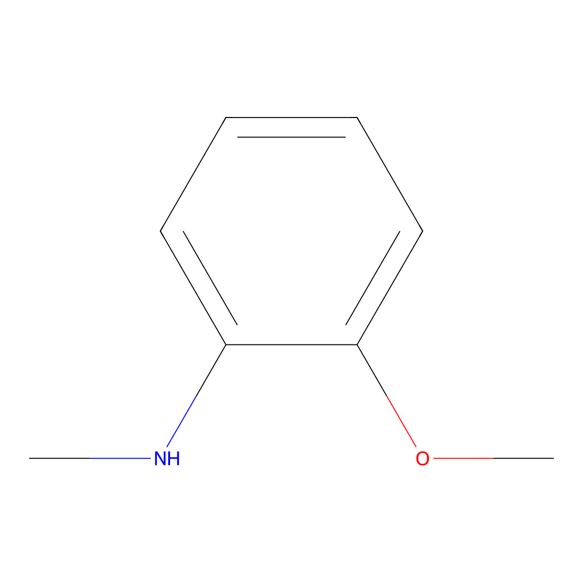 2-Methoxy-N-methylaniline molecular structure, CAS 10541-78-3
