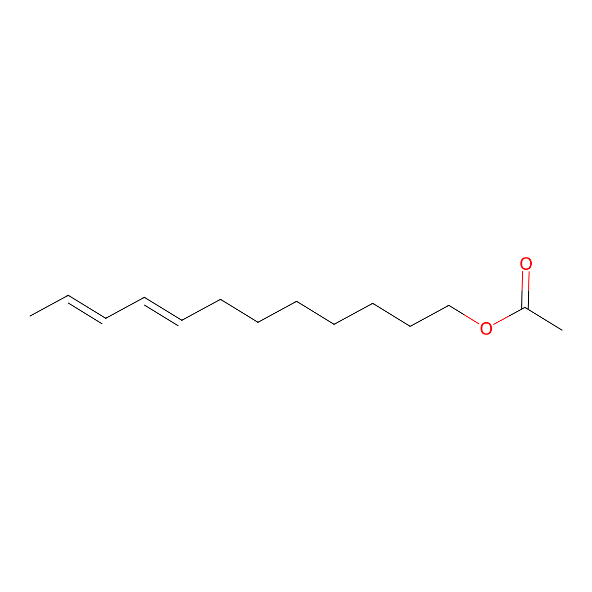 Dodeca-8,10-dien-1-yl acetate molecular structure, CAS 105425-52-3