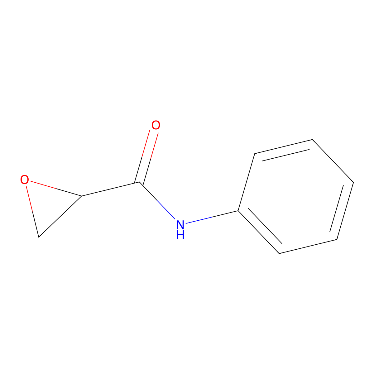 N-phenyloxirane-2-carboxamide molecular structure, CAS 105427-03-0