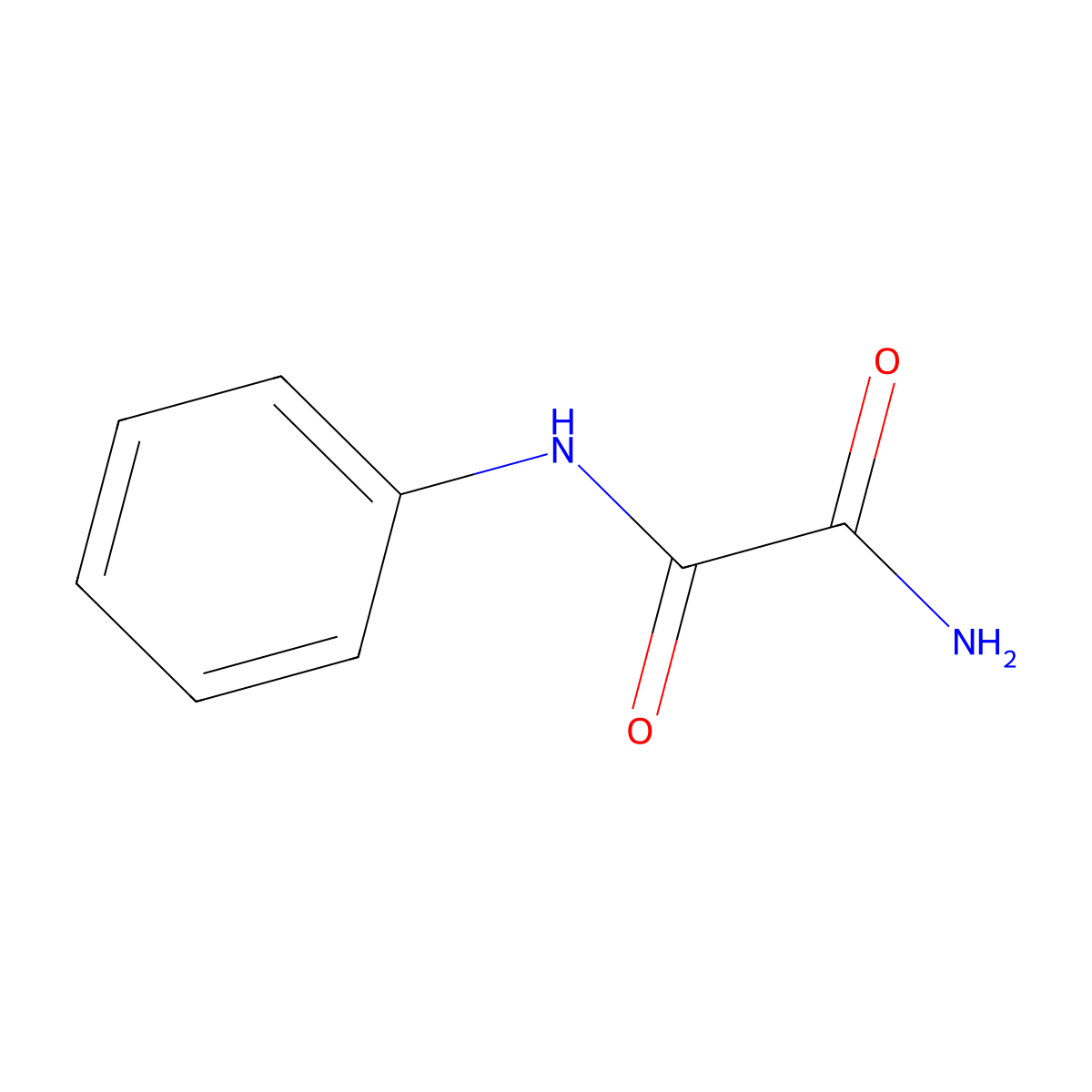 N'-phenyloxamide molecular structure, CAS 10543-64-3