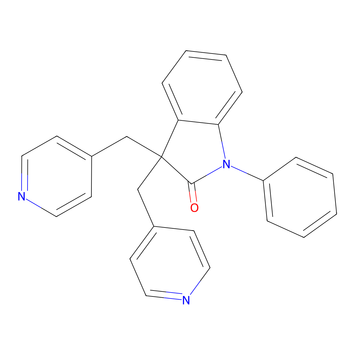 Linopirdine molecular structure, CAS 105431-72-9