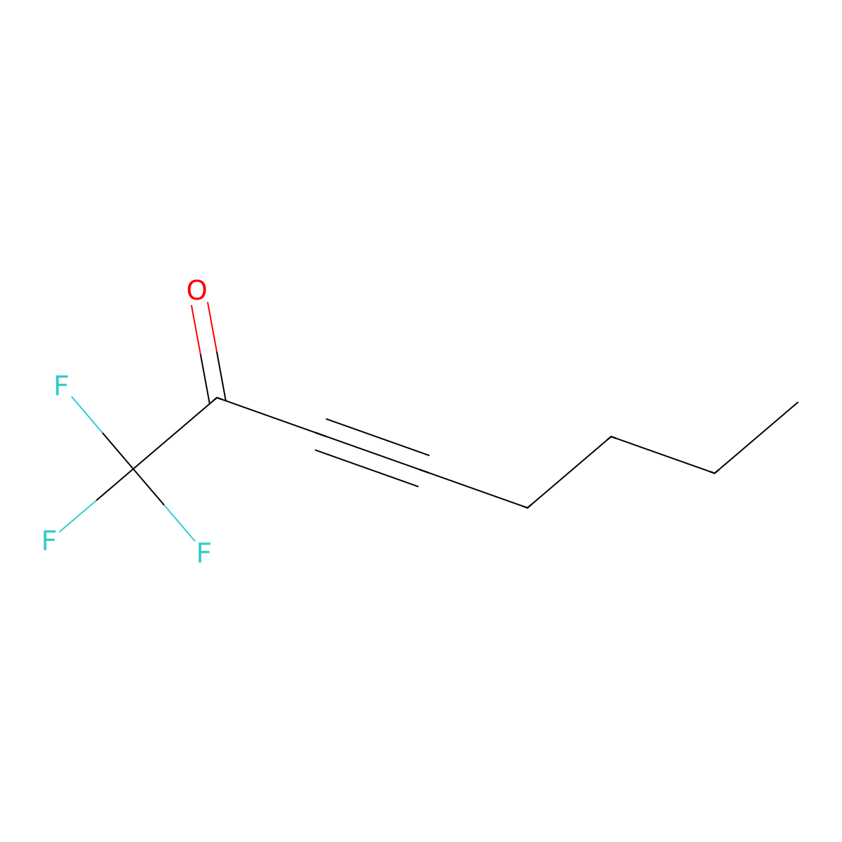1,1,1-Trifluorooct-3-yn-2-one molecular structure, CAS 105439-85-8