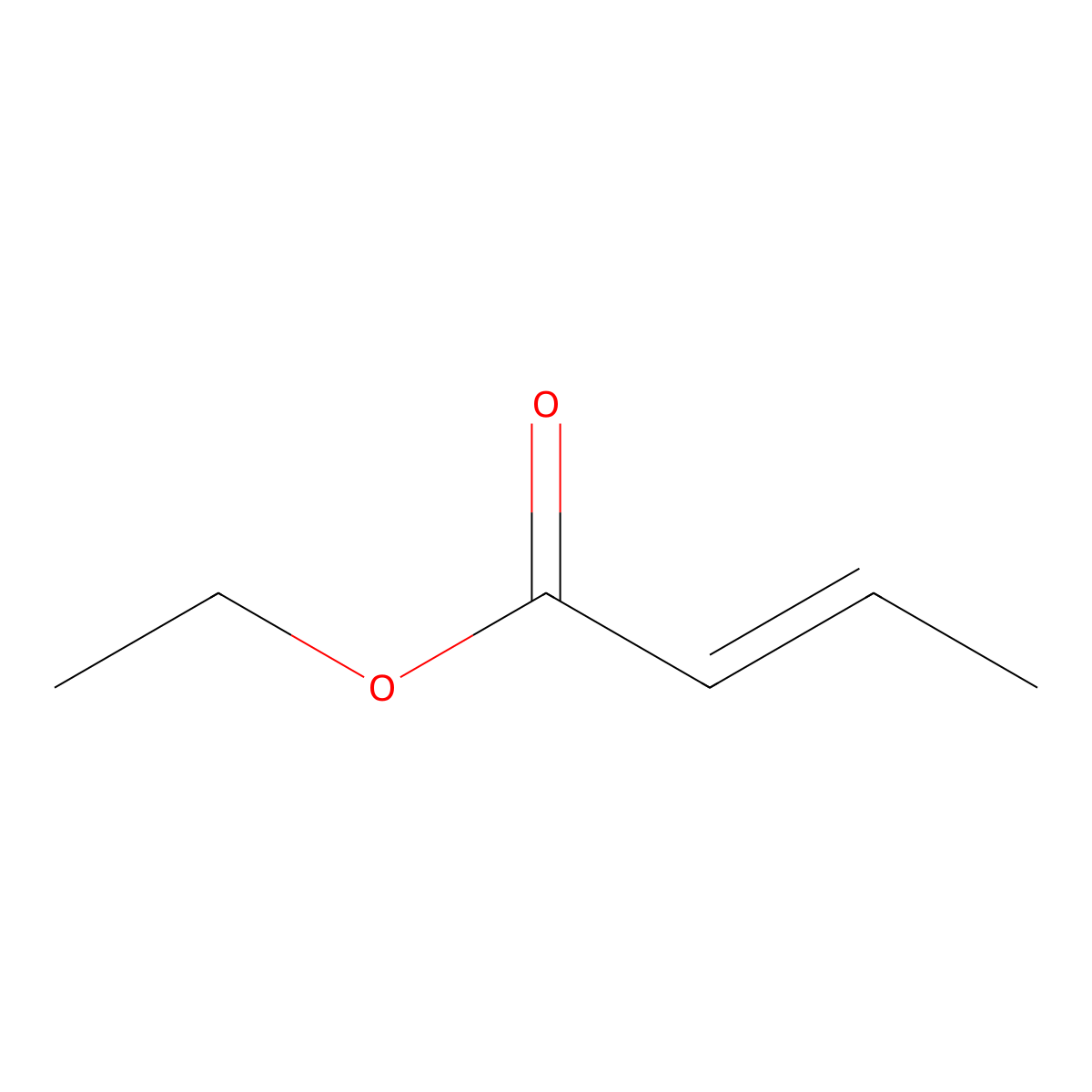 Ethyl trans-crotonate molecular structure, CAS 10544-63-5