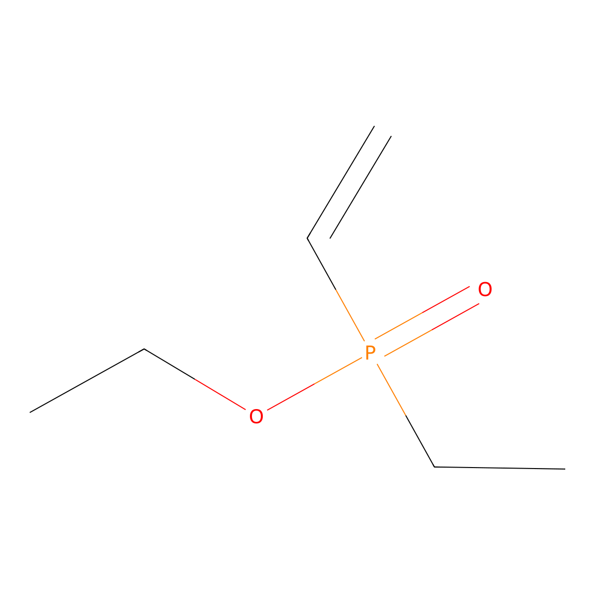 Ethyl ethenyl(ethyl)phosphinate molecular structure, CAS 10545-62-7