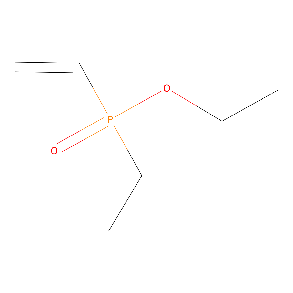 Ethyl ethenyl(ethyl)phosphinate molecular structure, CAS 10545-62-7