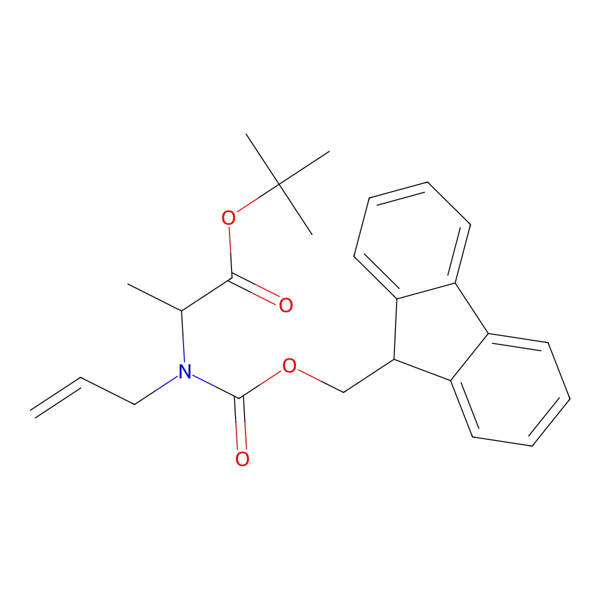Fmoc-N-All-Ala-OtBu molecular structure, CAS 1054548-95-6