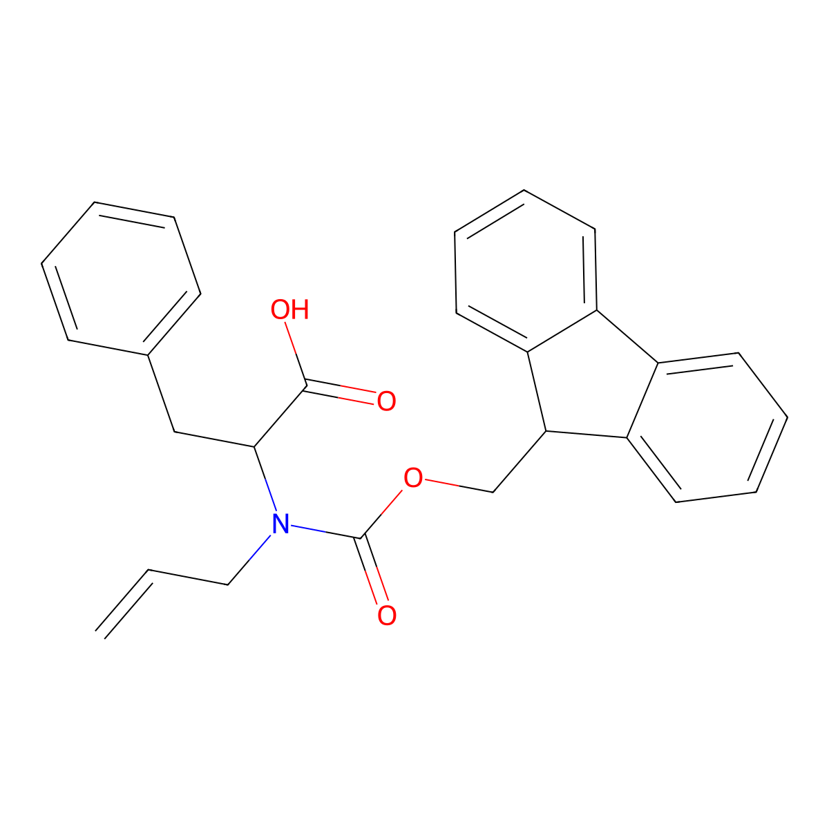 N-Fmoc-N-allyl-L-phenylalanine molecular structure, CAS 1054548-99-0