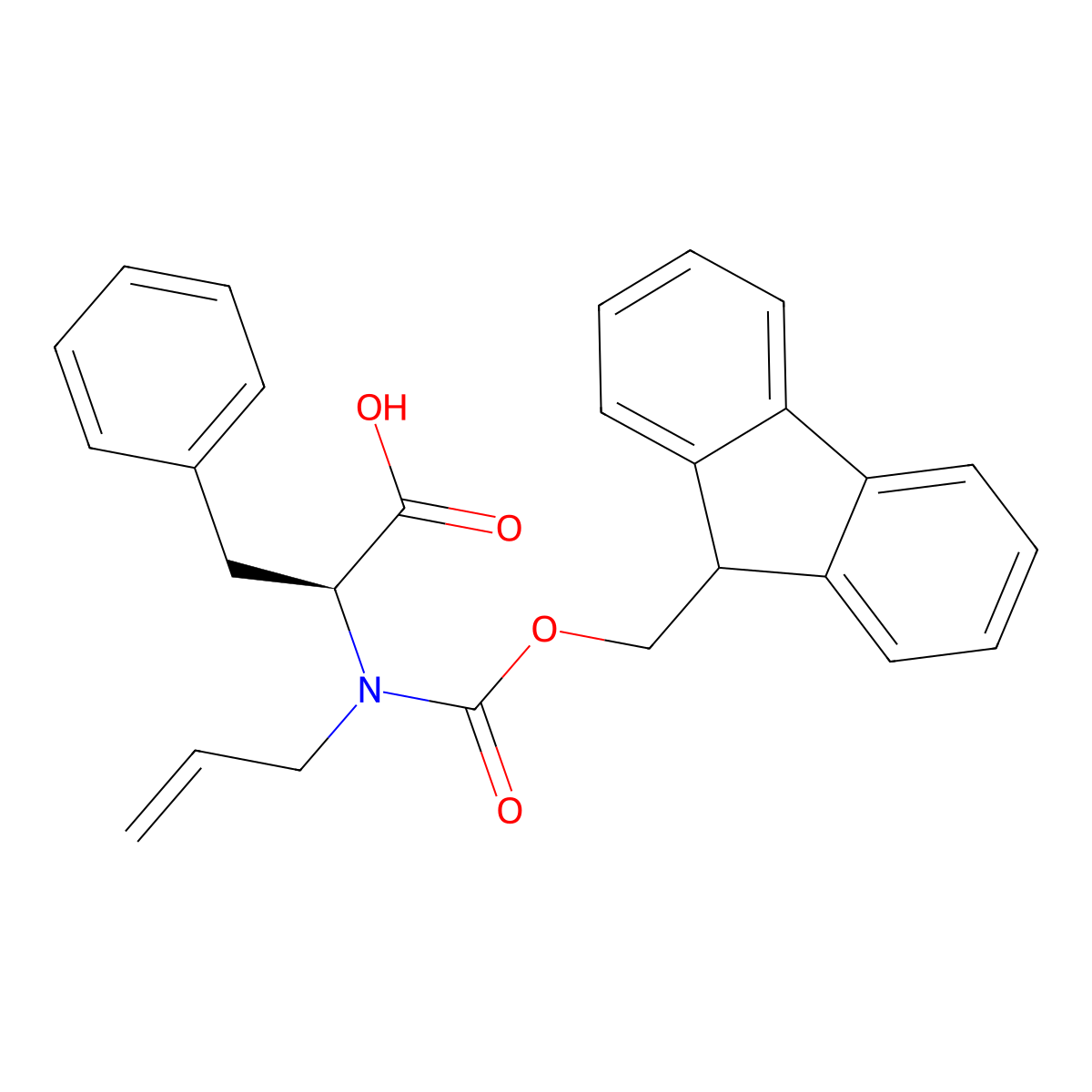 N-Fmoc-N-allyl-L-phenylalanine molecular structure, CAS 1054548-99-0