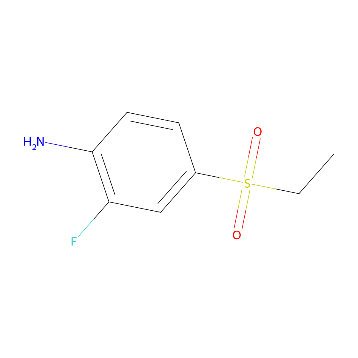 4-(Ethanesulfonyl)-2-fluoroaniline molecular structure, CAS 1054579-88-2