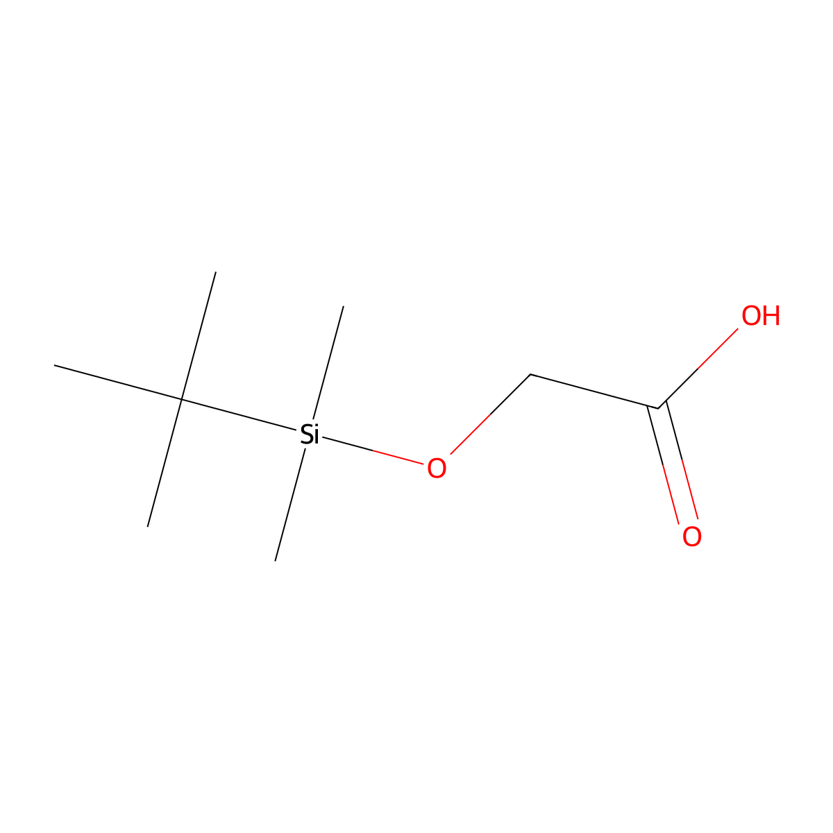 (t-Butyldimethylsilyloxy)acetic acid molecular structure, CAS 105459-05-0