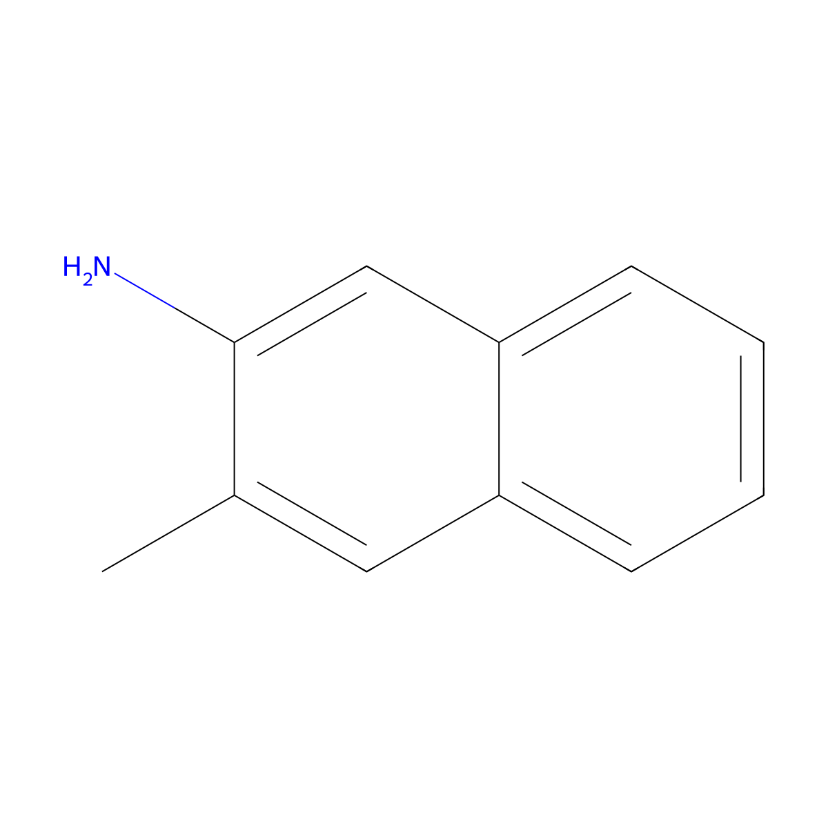 3-Methyl-2-naphthalenamine molecular structure, CAS 10546-24-4