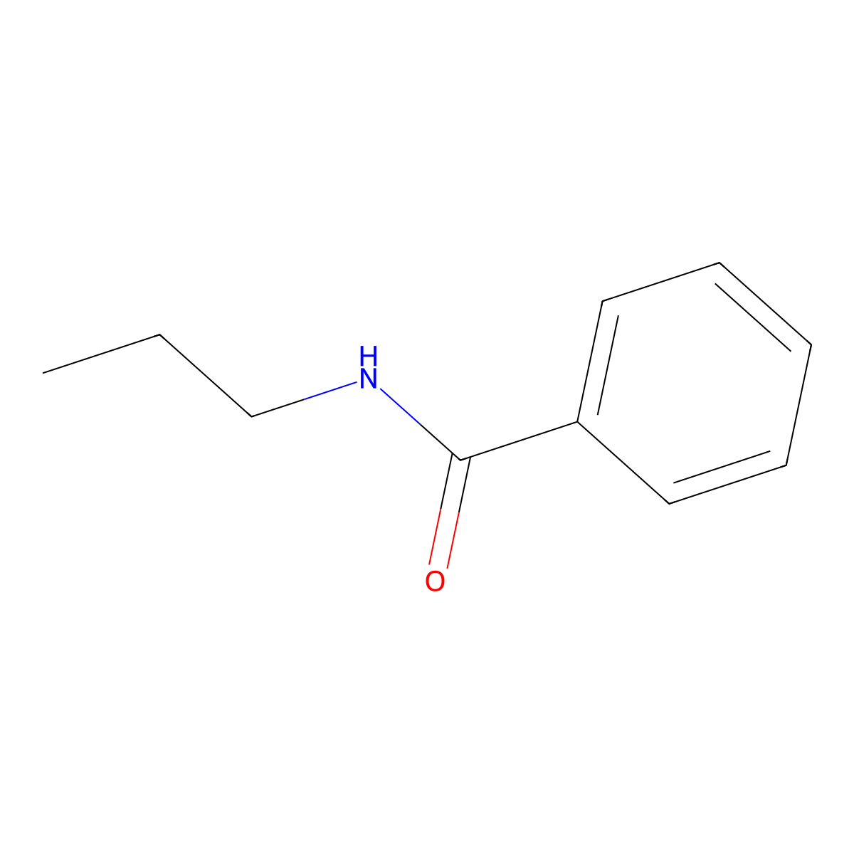 N-Propylbenzamide molecular structure, CAS 10546-70-0