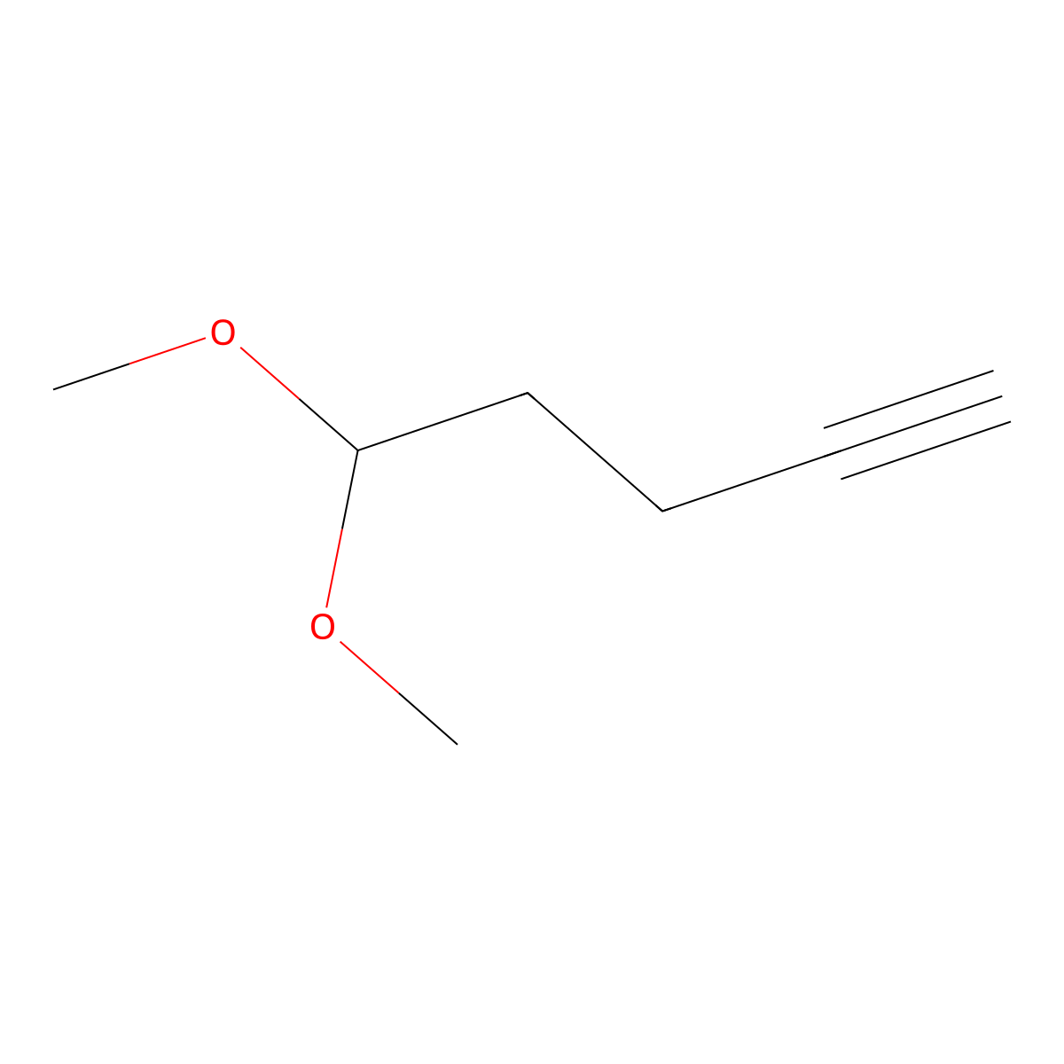 5,5-Dimethoxypent-1-yne molecular structure, CAS 105462-32-6