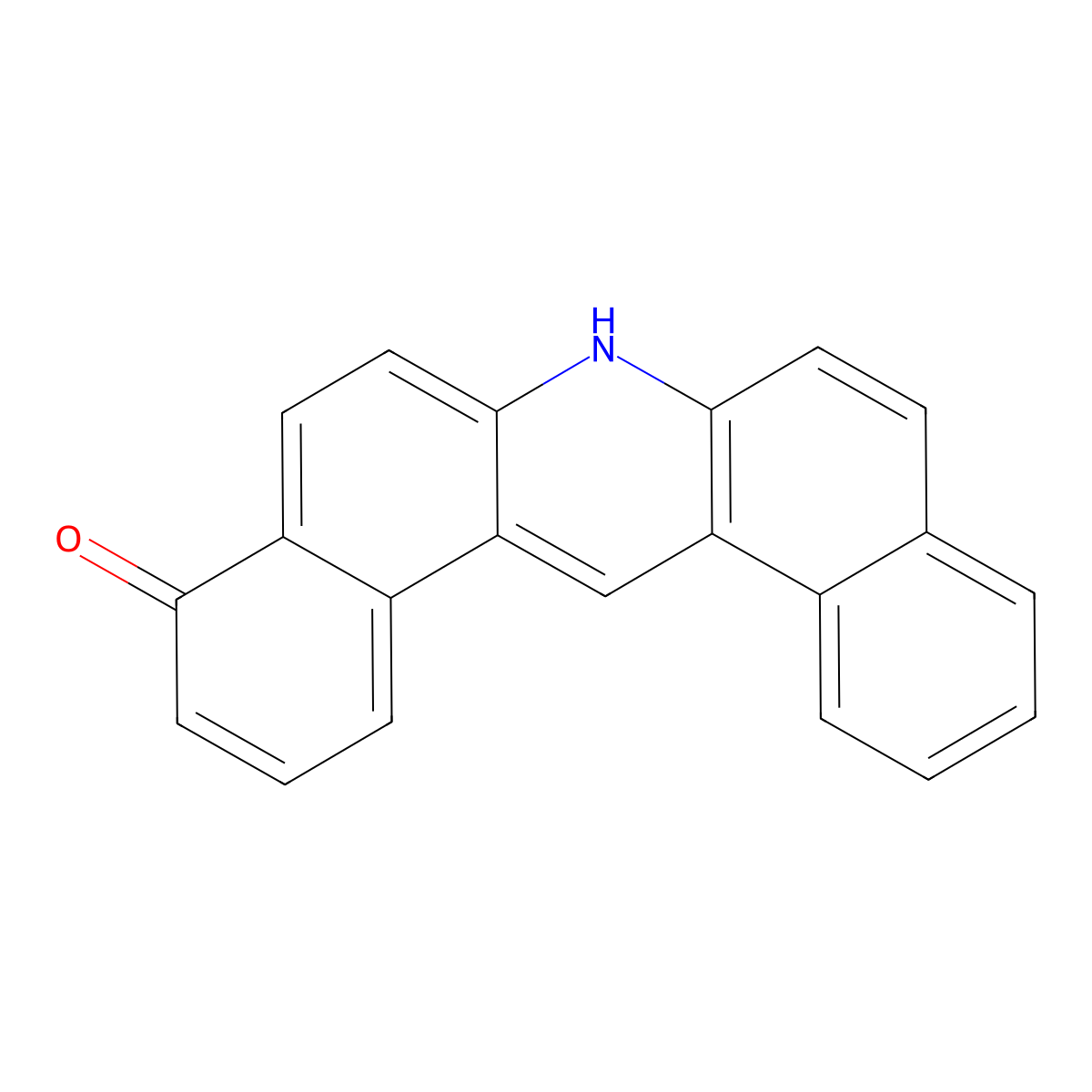 4-Hydroxydibenz(a,j)acridine molecular structure, CAS 105467-67-2
